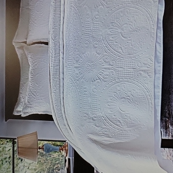 Anluoer Bedding Anluoer White Quilt Queen Set Embossed Lightweight